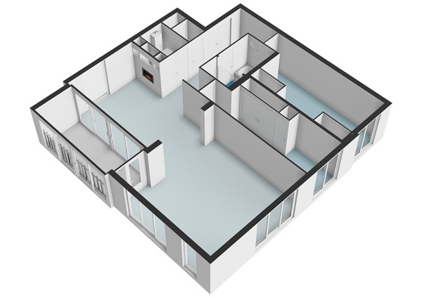 Floor plan - Anne Frankstraat 43, 1018 DM Amsterdam 